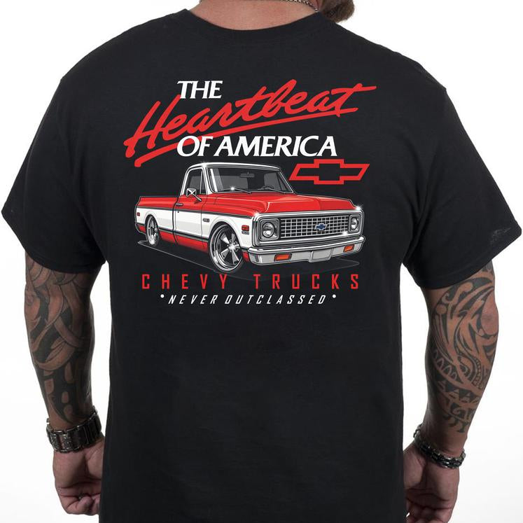 "The Heartbeat of America" Red Chevy T-shirt