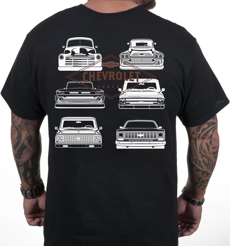 Vintage Classic Chevy Grilled Trucks T-Shirt
