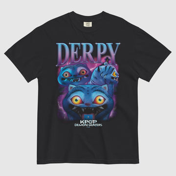 KPop Demon Hunters Derpy Tiger Heartthrob Comfort Colors T-Shirt