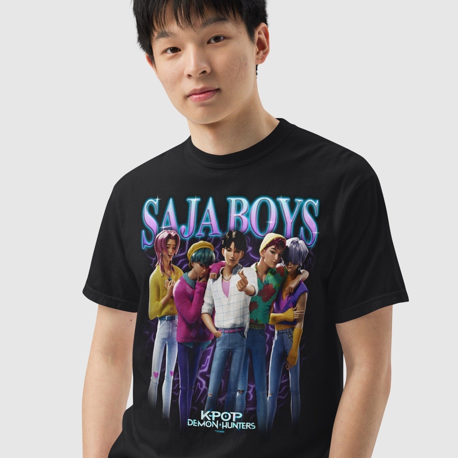 KPop Demon Hunters Saja Boys Heartthrob Comfort Colors T-Shirt