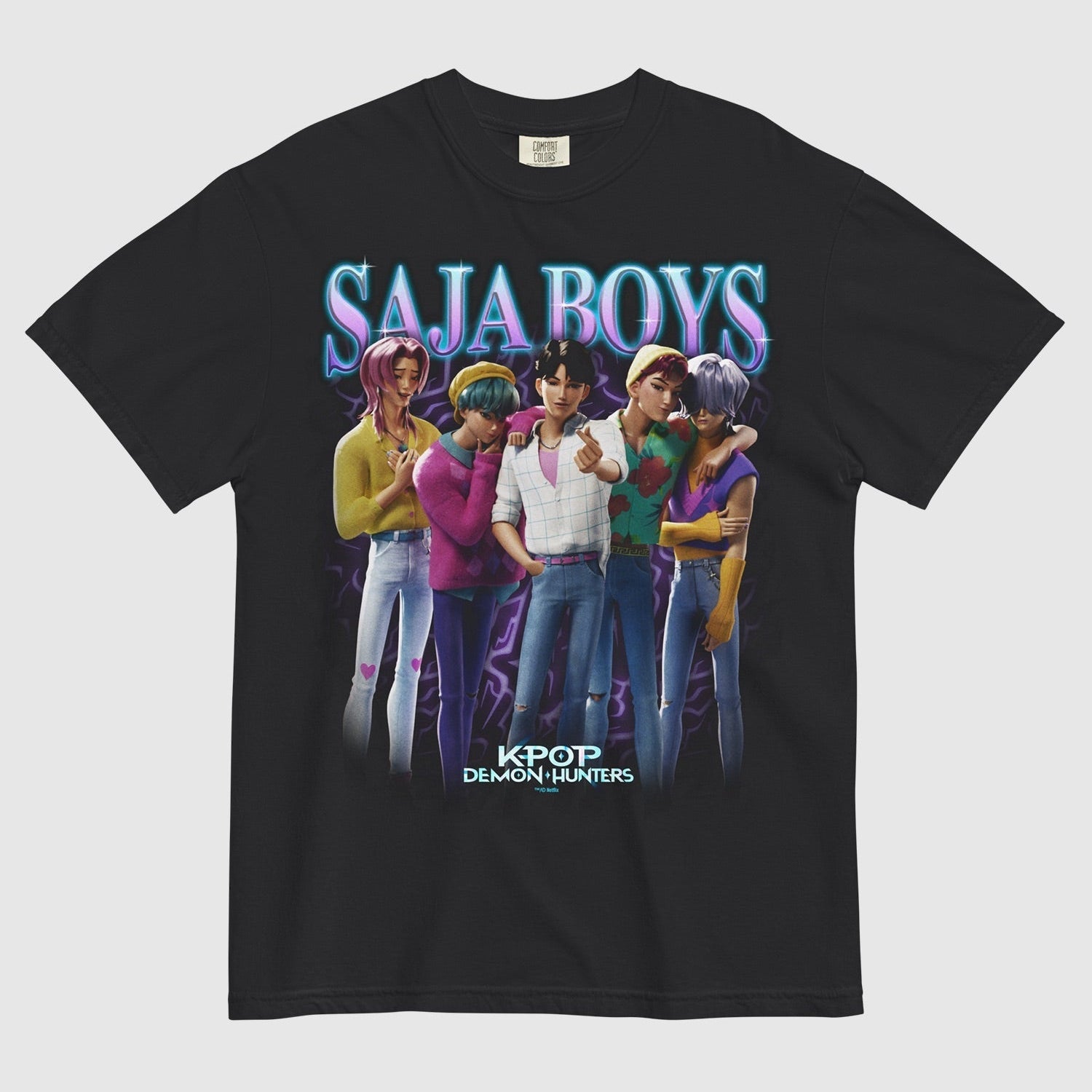 KPop Demon Hunters Saja Boys Heartthrob Comfort Colors T-Shirt