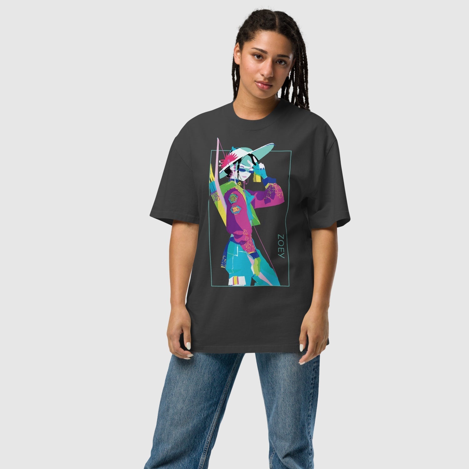 KPop Demon Hunters Zoey Girl Crush Oversized T-Shirt
