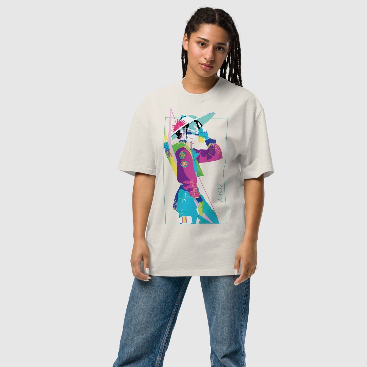 KPop Demon Hunters Zoey Girl Crush Oversized T-Shirt