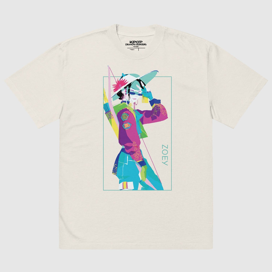 KPop Demon Hunters Zoey Girl Crush Oversized T-Shirt