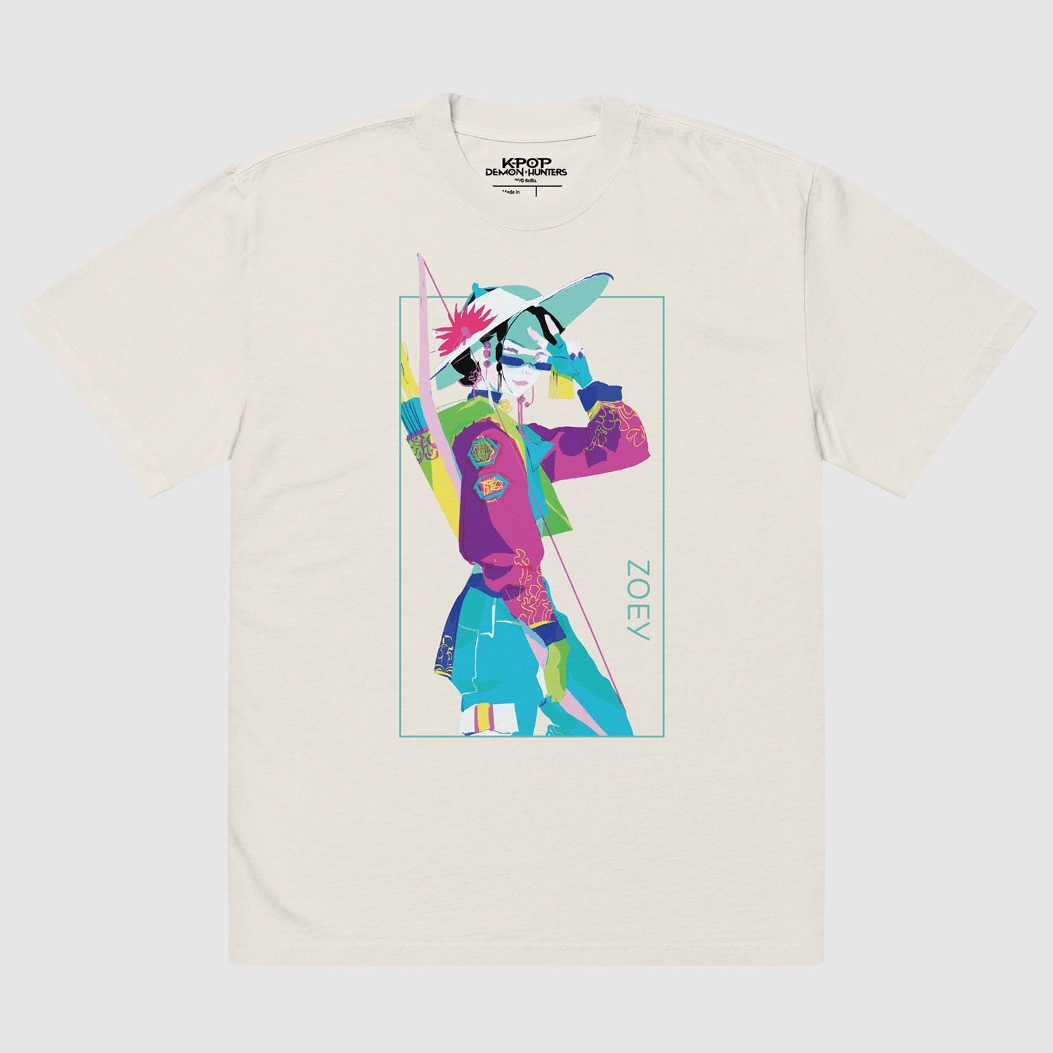 KPop Demon Hunters Zoey Girl Crush Oversized T-Shirt