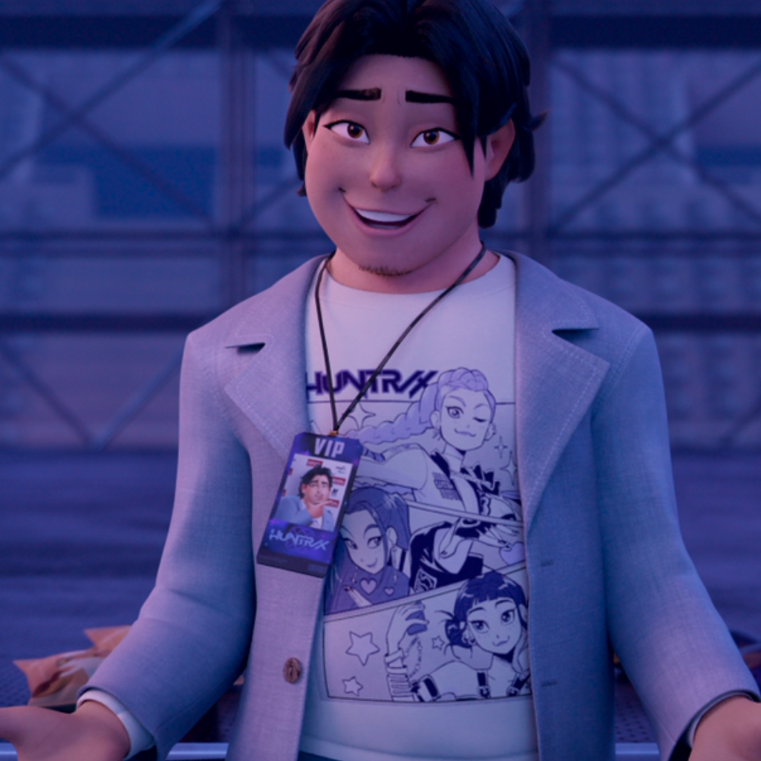 KPop Demon Hunters HUNTR/X Oversized Faded T-Shirt