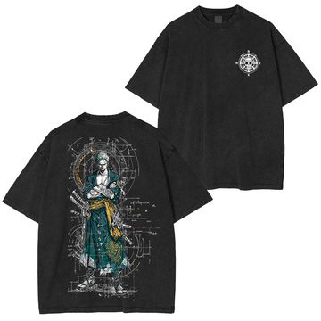 Zoro One Piece Unisex Washed T-Shirt