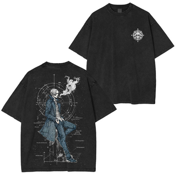 Sanji One Piece Unisex Washed T-Shirt