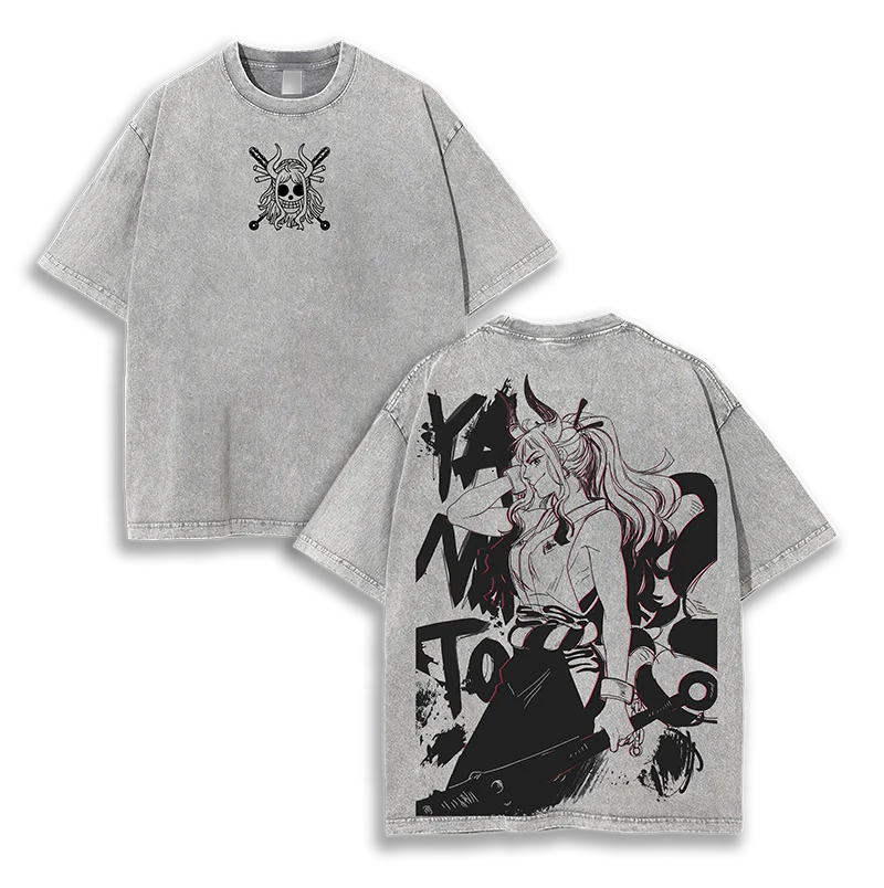 One Piece Anime Unsiex Washed T-Shirt