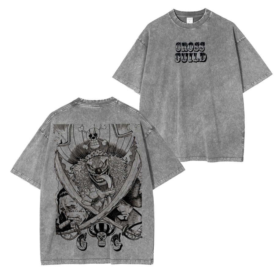 Cross Guild One Piece Anime Unisex Washed T-Shirt