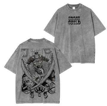 Cross Guild One Piece Anime Unisex Washed T-Shirt