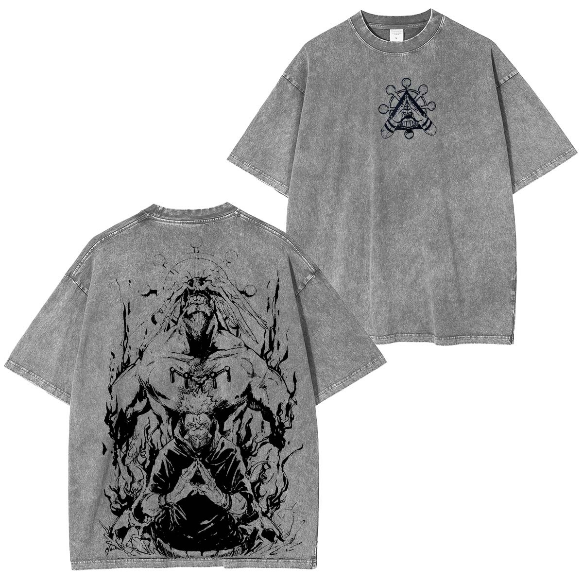 Sukuna & Mahoraga Vintage Washed Unisex T-Shirt