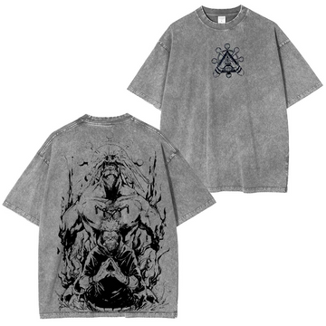 Sukuna & Mahoraga Vintage Washed Unisex T-Shirt