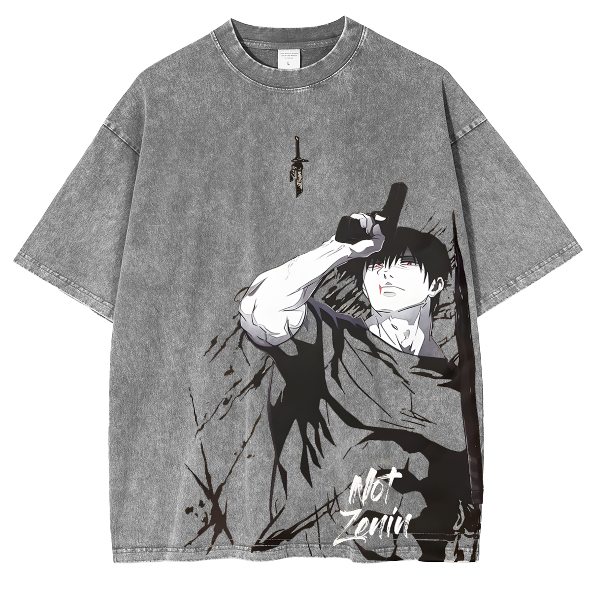 Jujutsu Kaisen Toji Fushiguro Washed T-shirt