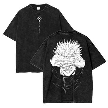 Jujutsu Kaisen Anime Acid Washed Oversize T-Shirt