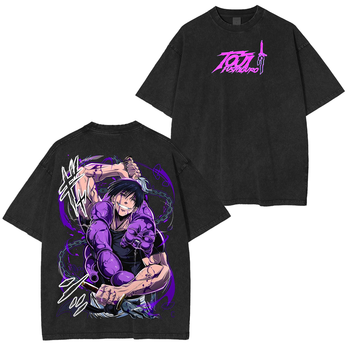 Toji Fushiguro,Jujutsu Kaisen Anime Unisex Washed T-Shirt